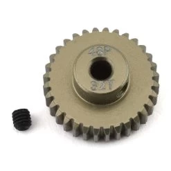 ProTek RC 48P Lightweight Hard Anodized Aluminum Pinion Gear (3.17mm Bore) (32T) PTK-8619