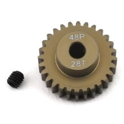 ProTek RC 48P Lightweight Hard Anodized Aluminum Pinion Gear (3.17mm Bore) (28T) PTK-8615