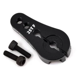 ProTek RC 4mm Aluminum Short Clamping Servo Horn (Black) (25T) #PTK-7808-BK