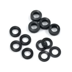 ProTek RC ProTek RC Aluminum Ball Stud Washer Set (Black) (12) (0.5mm, 1.0mm & 2.0mm)