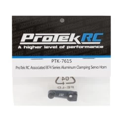 ProTek RC Associated B74 Series Aluminum Clamping Servo Horn (Black) (25T-Futaba/Savox/ProTek) #PTK-7615 -Racing Gear Shop protek rc protek rc associated b74 series aluminum 2