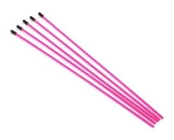 PTK-8351 ProTek RC Antenna Tube W/Caps (Flo Pink) (5) (Protek RC)